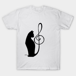 Cat Symphony Black T-Shirt